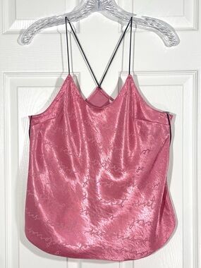 Victoria’s Secret Pink Satin Script Camisole Top Size M Y2K
coquette